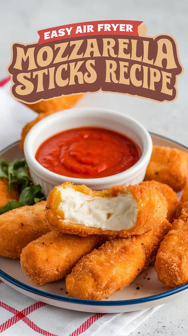 Air Fryer Mozzarella Sticks