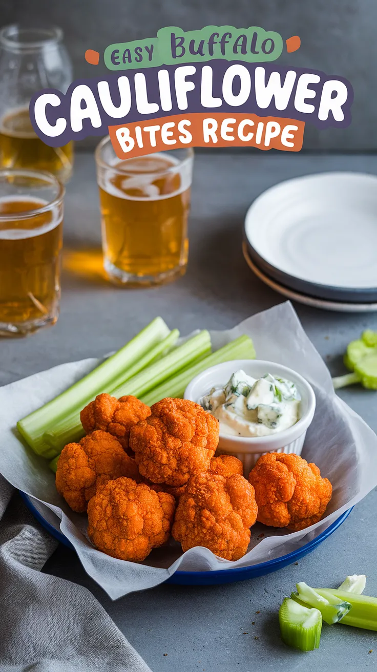 Buffalo Cauliflower Bites