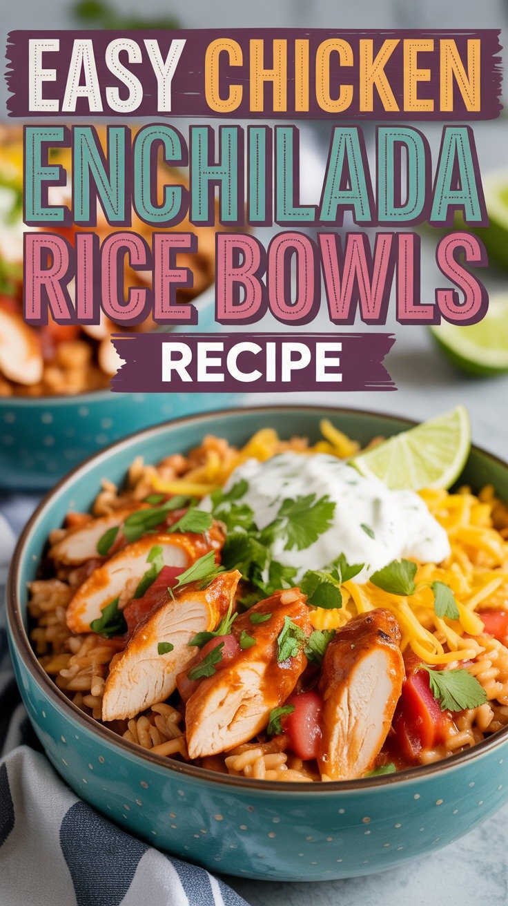 Chicken Enchilada Rice Bowls