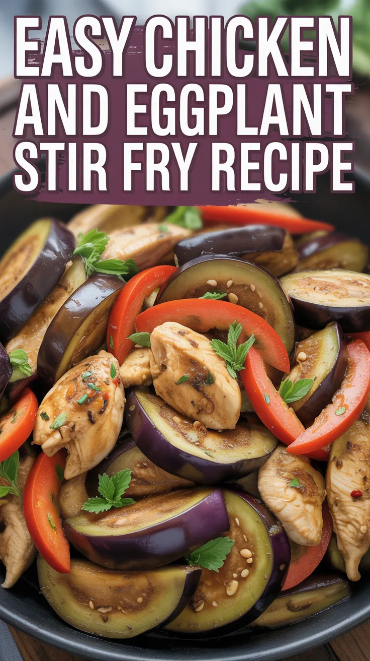 Chicken and Eggplant Stir Fry