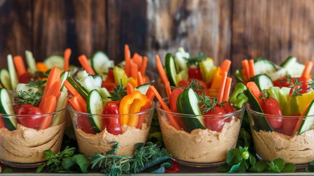 Hummus and Veggie Cups