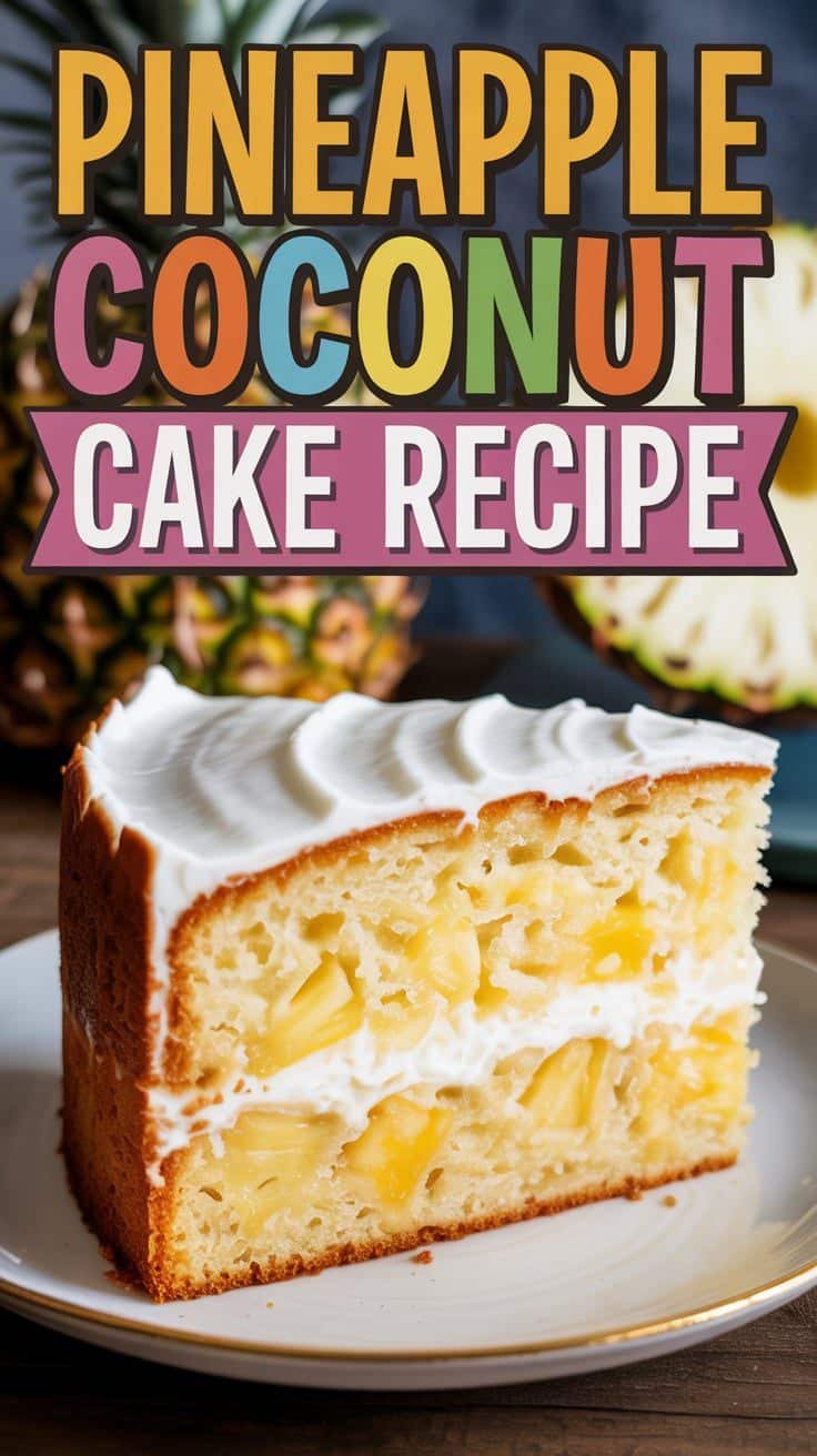 Pineapple Coconut Cake Recipe Food Blasts