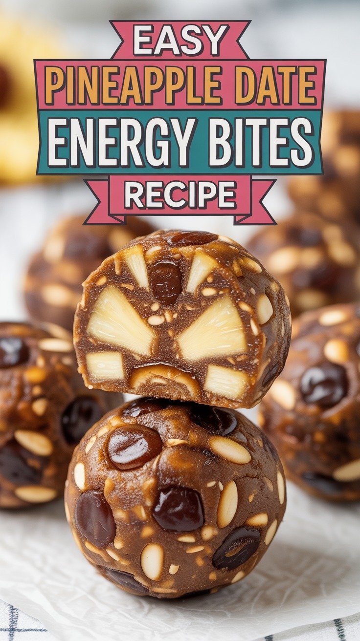 Pineapple Date Energy Bites