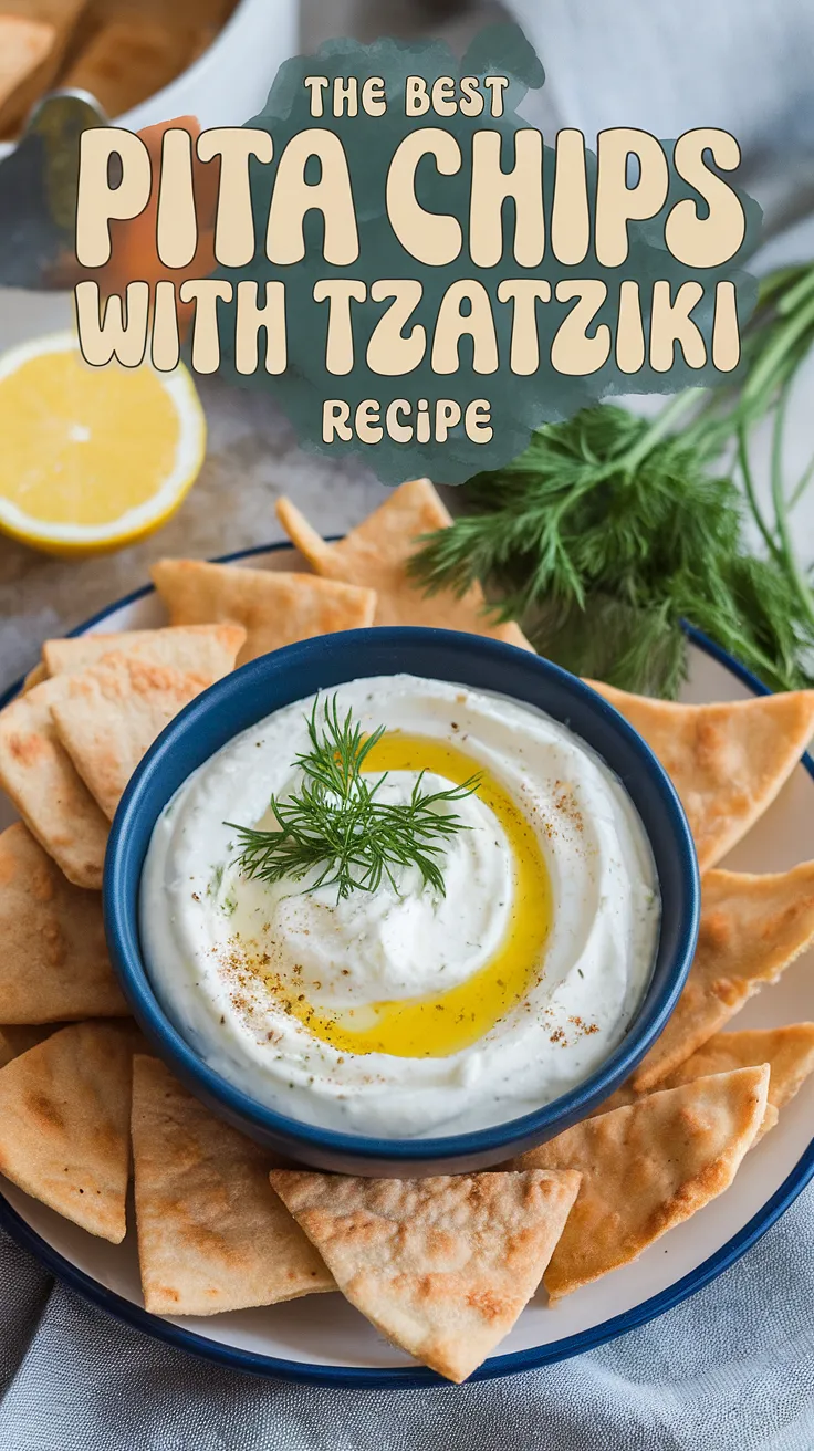 Pita Chips with Tzatziki