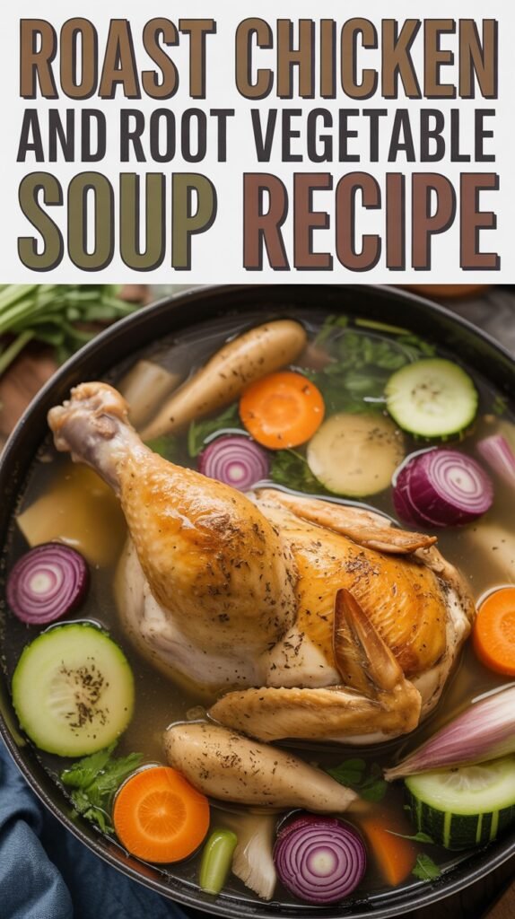 Roast Chicken and Root Vegetable Soup