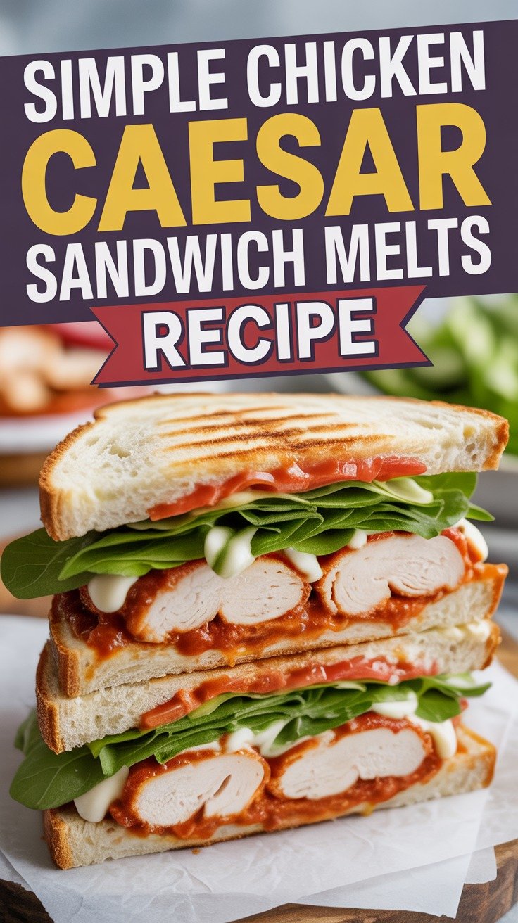 Chicken Caesar Sandwich Melts
