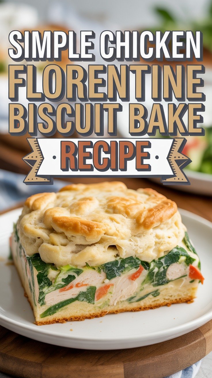 Chicken Florentine Biscuit Bake