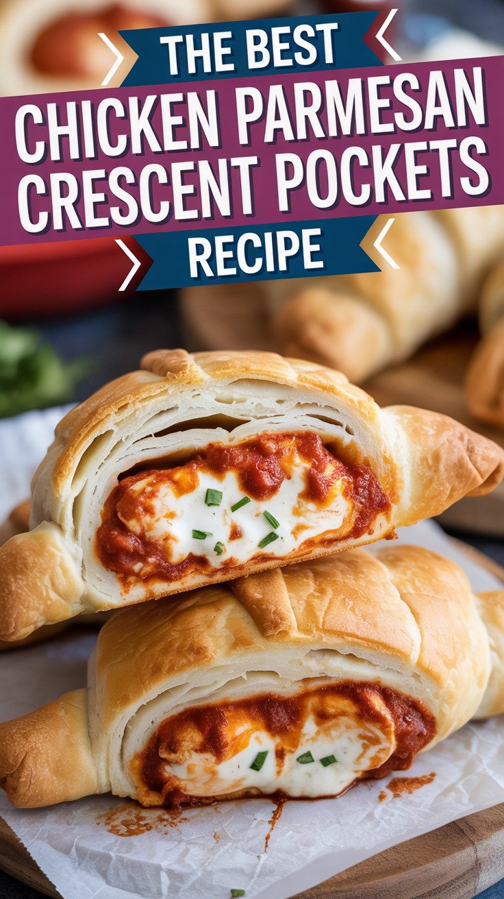 Chicken Parmesan Crescent Pockets