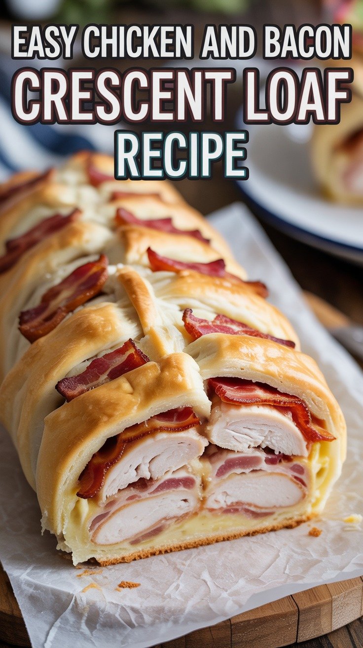 Chicken and Bacon Crescent Loaf