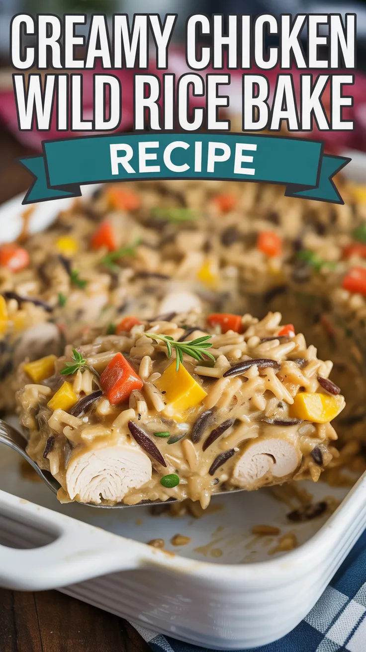 Creamy Chicken Wild Rice Bake