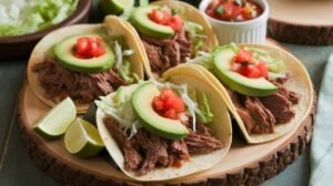 slow cooker beef tacos