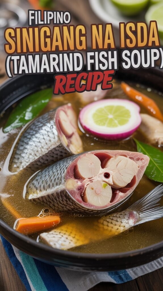Filipino Sinigang na Isda (Tamarind Fish Soup)