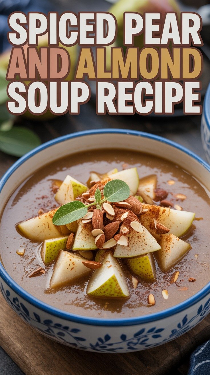 Spiced Pear and Almond Soup