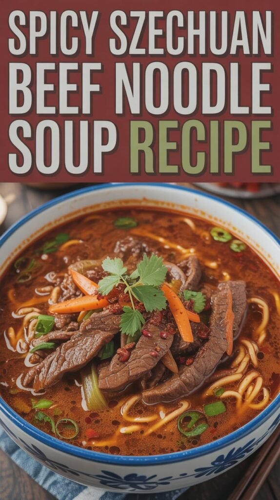 Spicy Szechuan Beef Noodle Soup