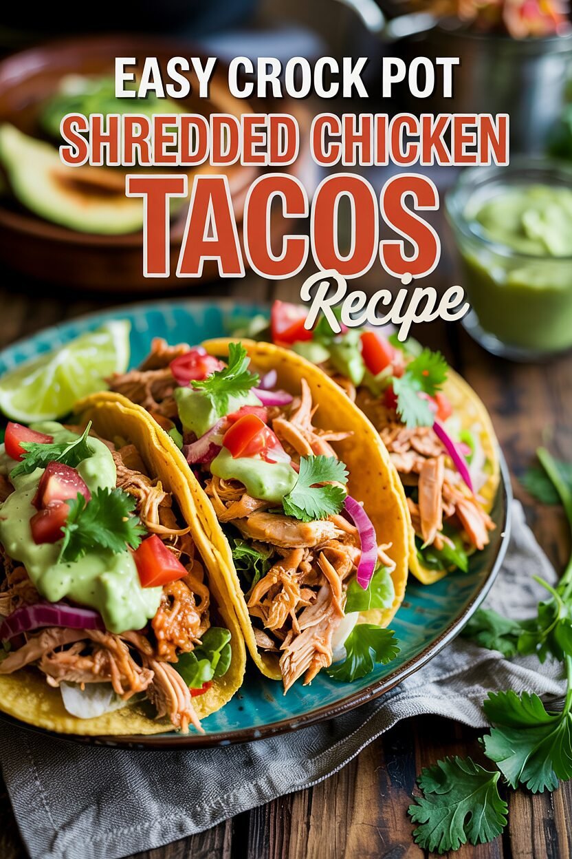 crock pot shredded chicken tacos