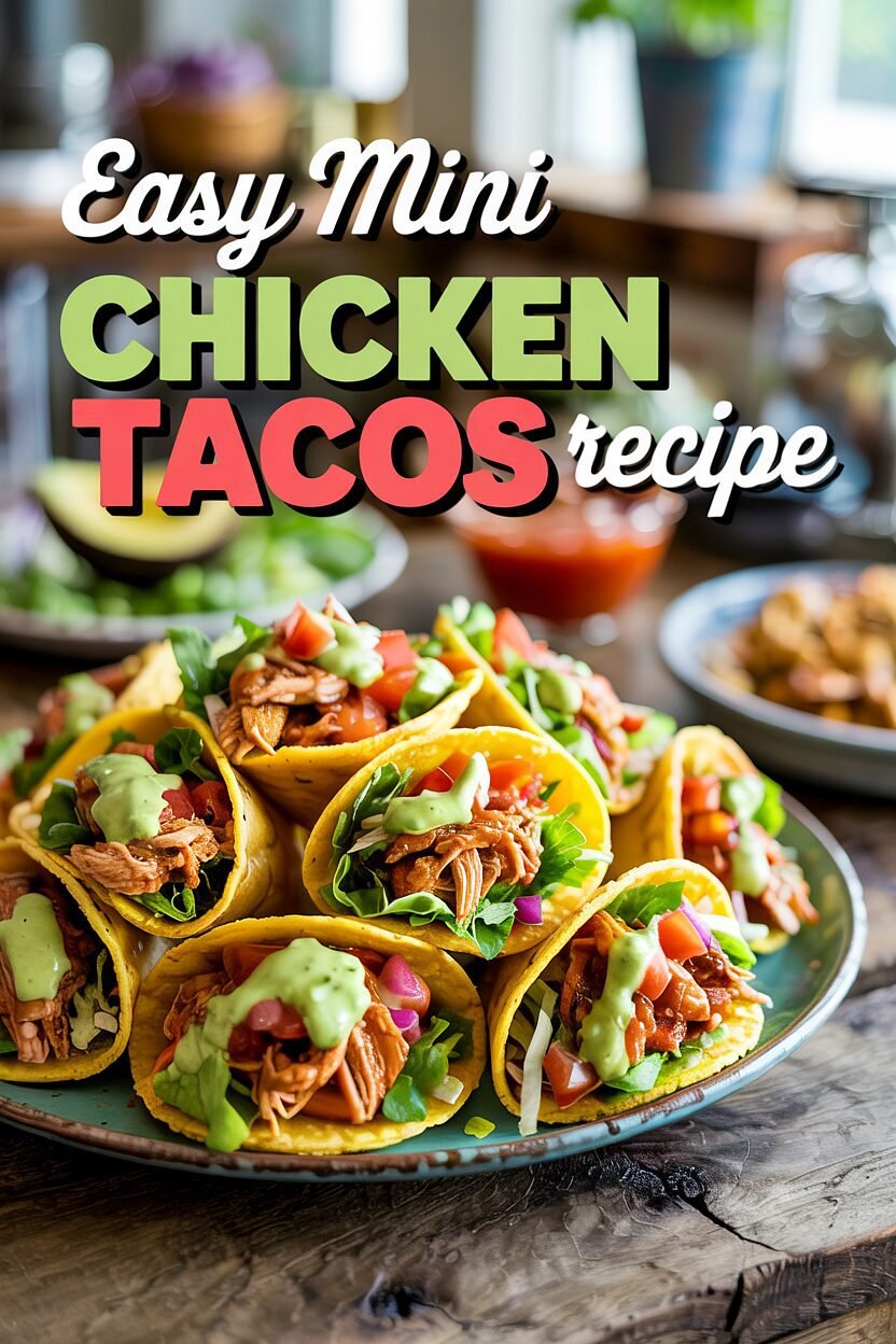 mini chicken tacos