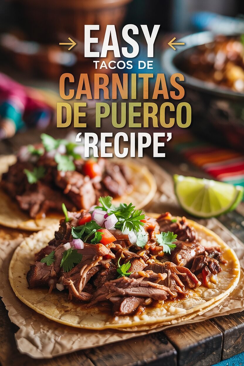 tacos de carnitas de puerco