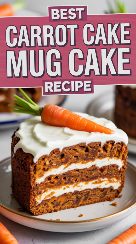 Quick and Simple Carrot Cake Mug Cake Recipe