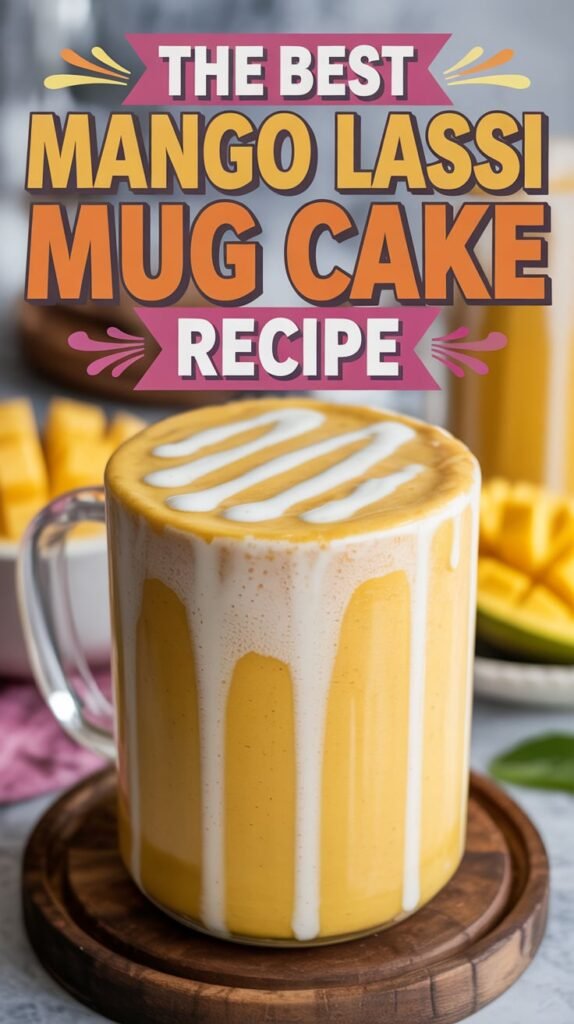 Delicious Mango Lassi Mug Cake