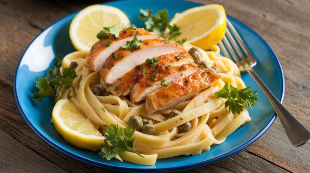Lemon Chicken Piccata Pasta