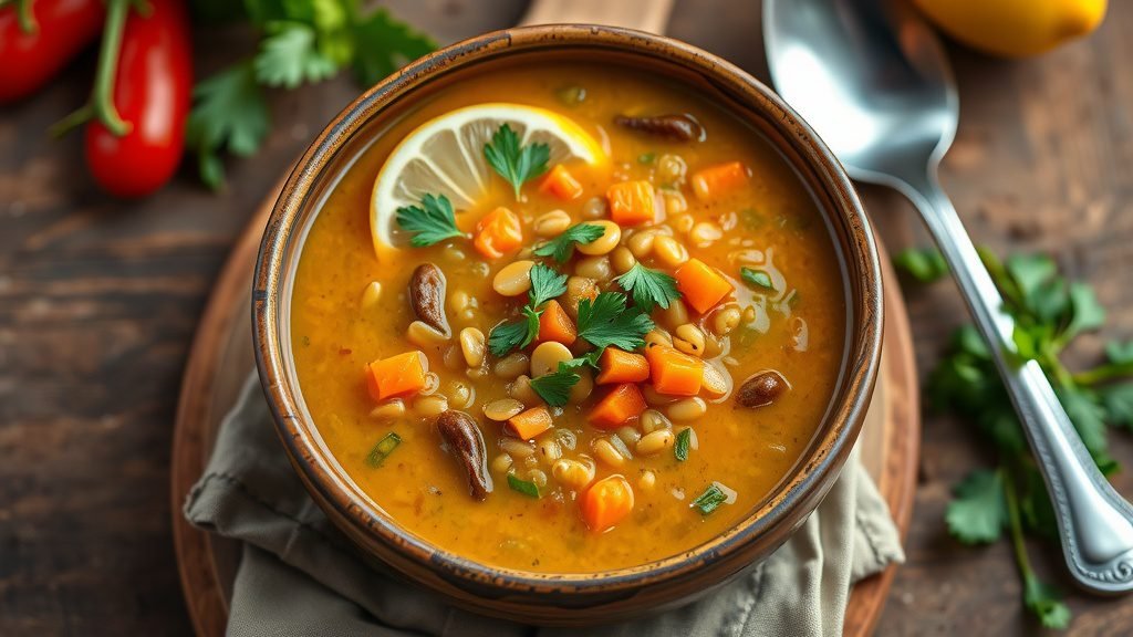 Zesty Lemon Lentil Soup