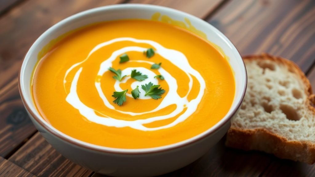 Silky Butternut Squash and Apple Soup