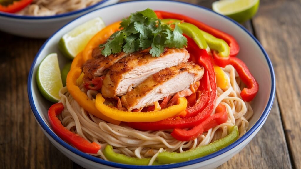 Chicken Fajita Noodle Bowl
