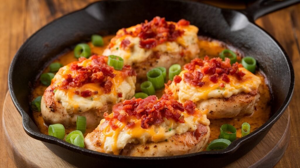 Creamy Jalapeño Popper Chicken Bake