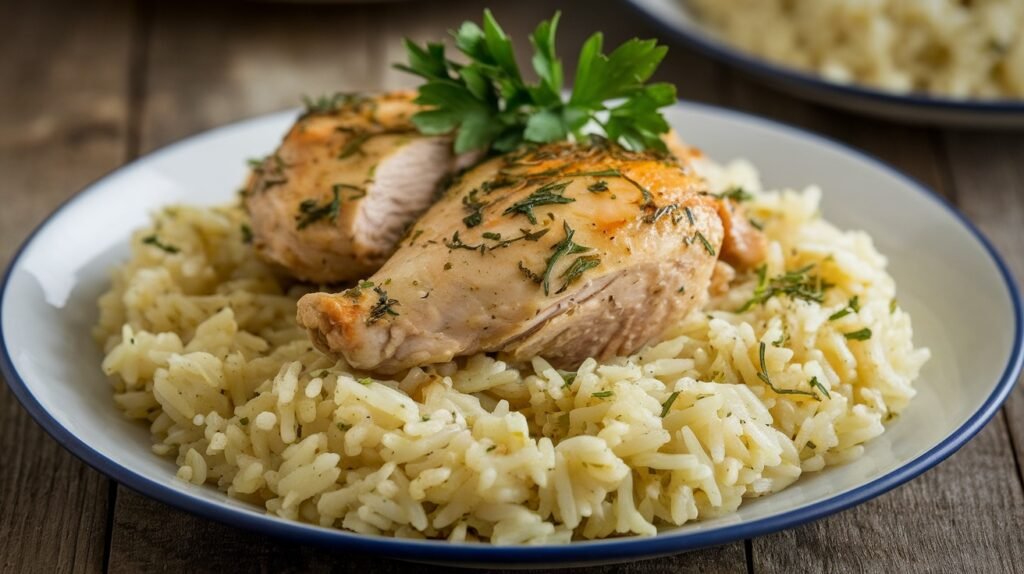 Chicken and Herb Butter Rice