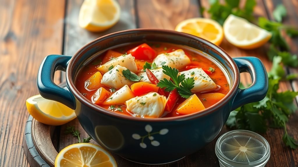 Spiced Moroccan Fish Soup