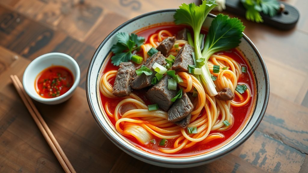 Spicy Szechuan Beef Noodle Soup