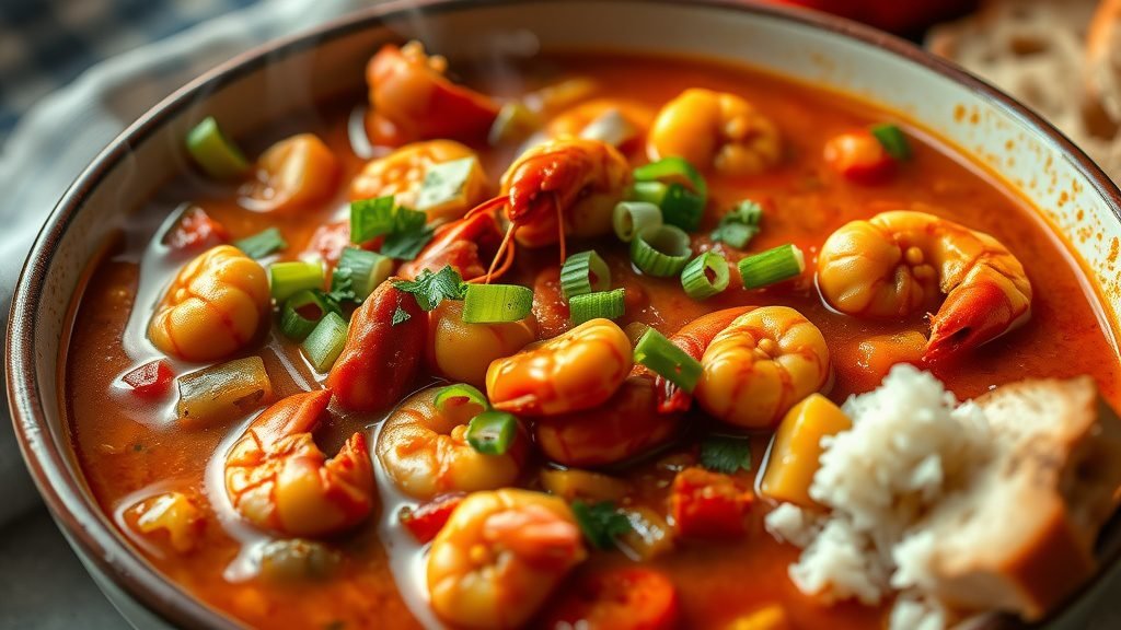 Spicy Louisiana Crawfish Étouffée Soup