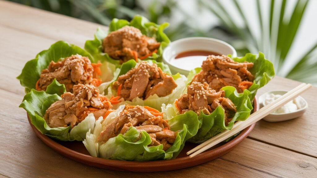 Teriyaki Chicken Lettuce Boats