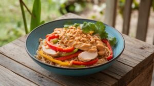 Thai Peanut Chicken Noodles