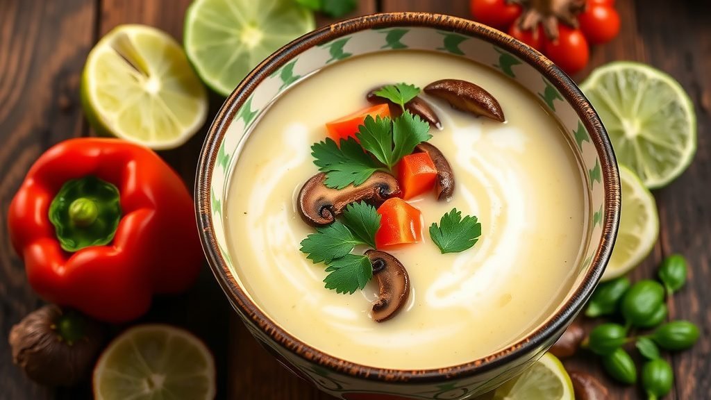 Coconut and Lemongrass Infused Soup
