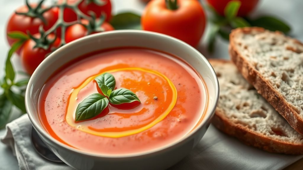 Tomato and Basil Vichyssoise