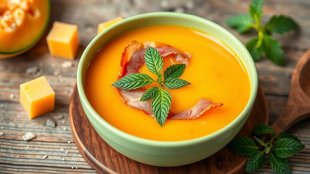 Melon and Prosciutto Soup