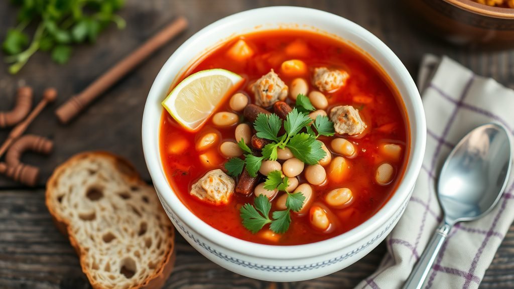 Chorizo and Pinto Bean Soup