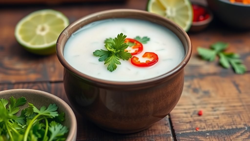 Chilled Coconut and Kaffir Lime Soup