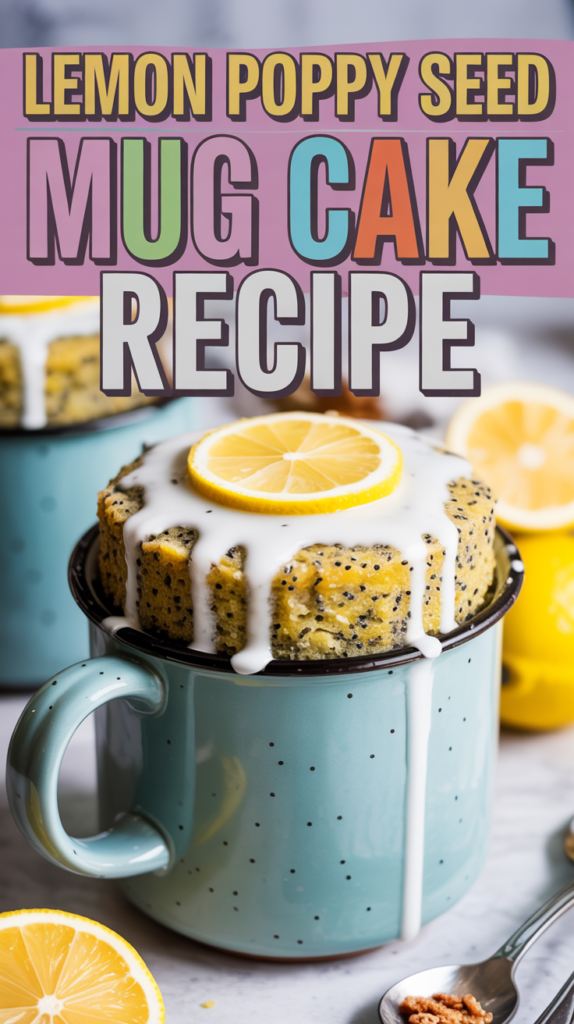 Lemon Poppy Seed Mug Cake Recipe