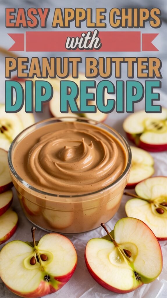 Apple Chips with Peanut Butter Dip