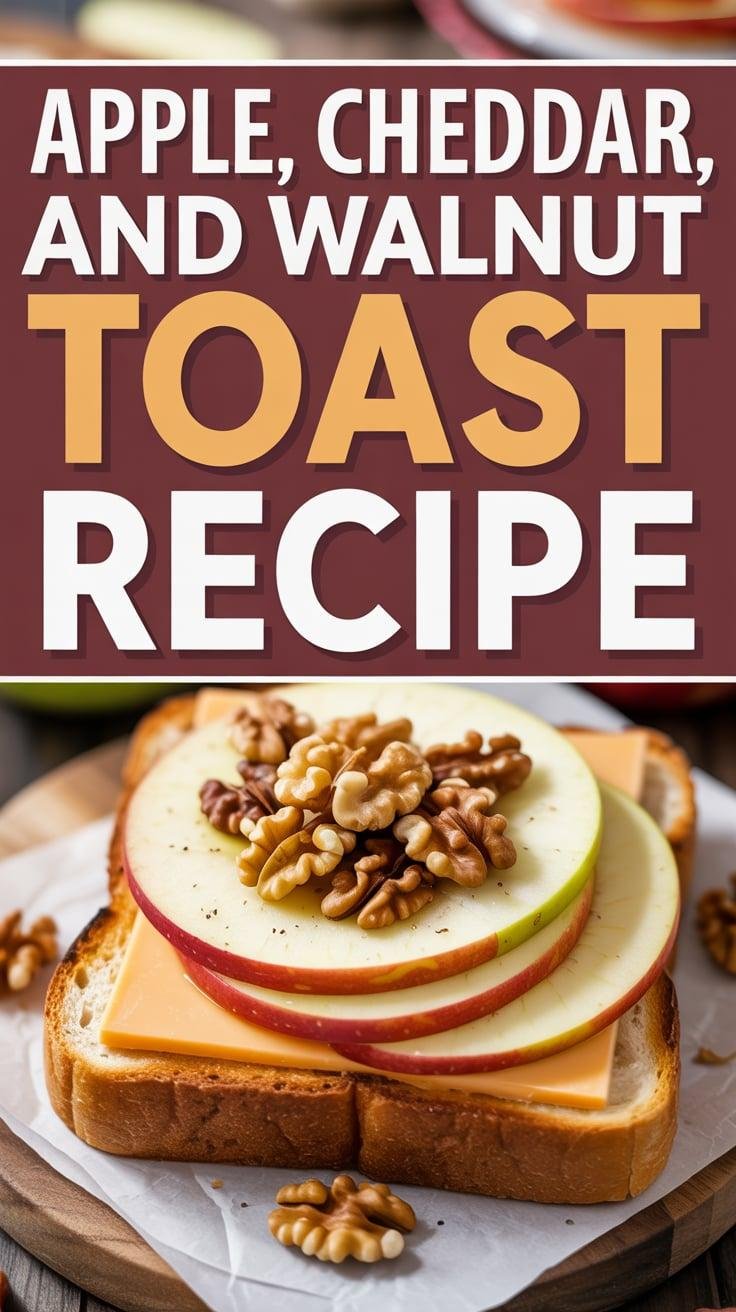 Apple, Cheddar, and Walnut Toast
