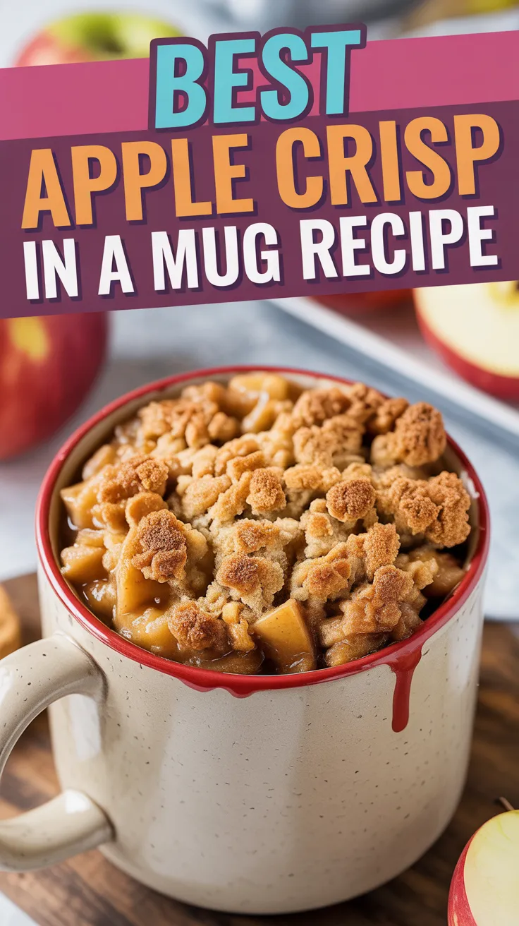 Delicious Apple Crisp in a Mug Recipe Apple Crisp in a Mug