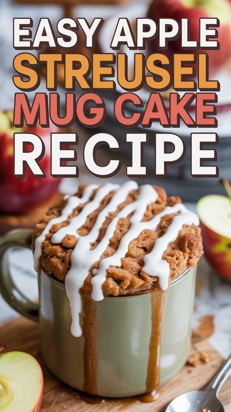 Apple Streusel Mug Cake