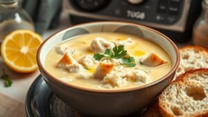 Greek Avgolemono (Lemon Chicken Soup)