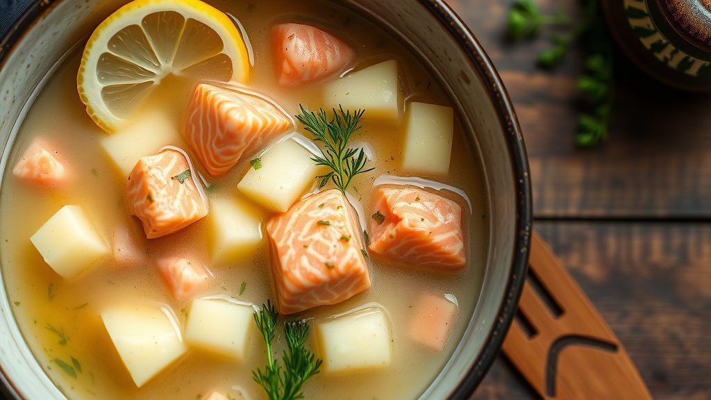Finnish Lohikeitto (Creamy Salmon Soup)