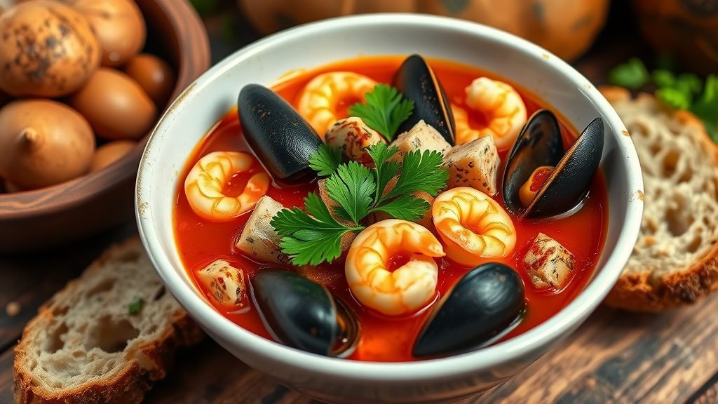 Sicilian Seafood Stew (Zuppa di Pesce)