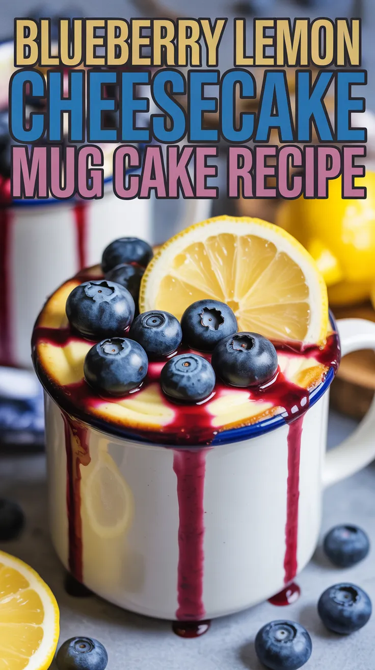 Blueberry Lemon Cheesecake Mug