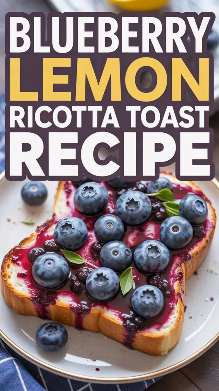 Blueberry and Lemon Ricotta Toast