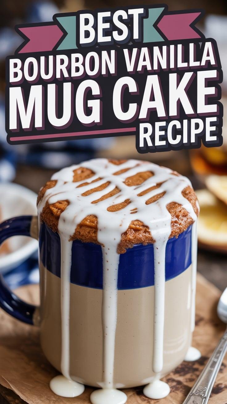 Bourbon Vanilla Mug Cake